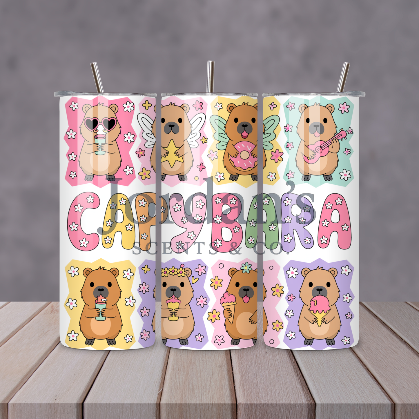 Capybara 20oz Skinny Tumbler